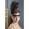 Coiffe à plumes style années 20