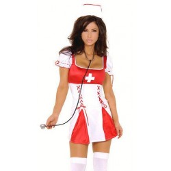 Robe moulante d'infirmière avec coiffe *** Clearance ***