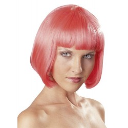 Perruque : coupe au carré rose Perruque : coupe au carré rose