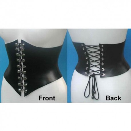 Corset SM en siliconne noir