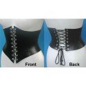 Corset SM en siliconne noir