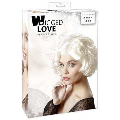 *** DISCONTINUED *** Perruque sexy : Cheveux courts blonde platine Marilyn Monroe