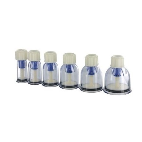 **** DISCONTINUED *** Rotary Cupping Set - 6 Cloches Vide d'air