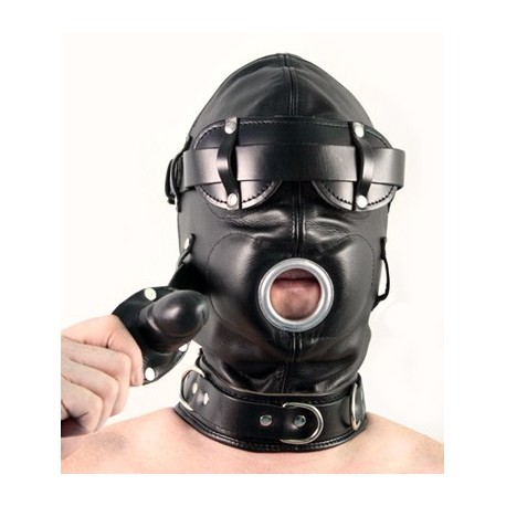 Total LockDown : Cagoule Hardcore BDSM avec GagBall