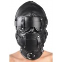 Total LockDown : Cagoule Hardcore BDSM avec GagBall