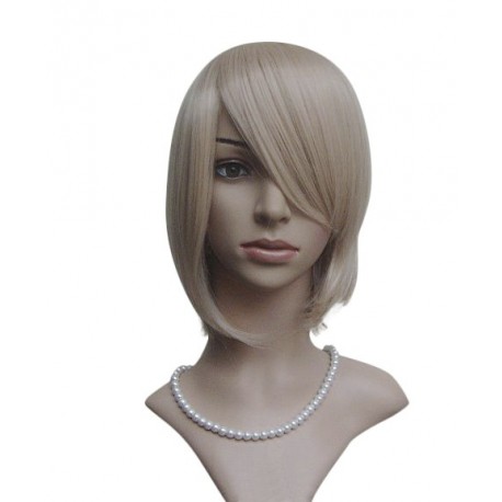 *** discontinued *** Perruque sexy : Coupe mi-longue blonde à frange