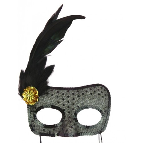 [Discontinued ] Loup strass noir soirée sexy