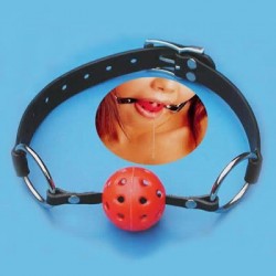 Gag Ball - Baillon de Bondage - Balle trouée ajourée