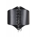 Corset SM en siliconne noir