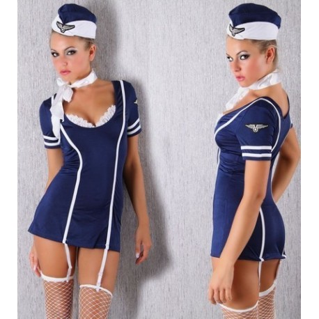 *** DISCONTINUED *** Costume Hotesse de l'air Sexy Steward