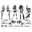 Tatouages Temporaires Sexy - Burlesque Pin-up *** DISCONTINUED ***