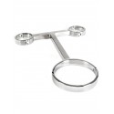 Carcan en T collier et menottes. Série : Luxe inox