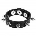 Anneau pénien – cockring en cuir à clous BDSM Bondage