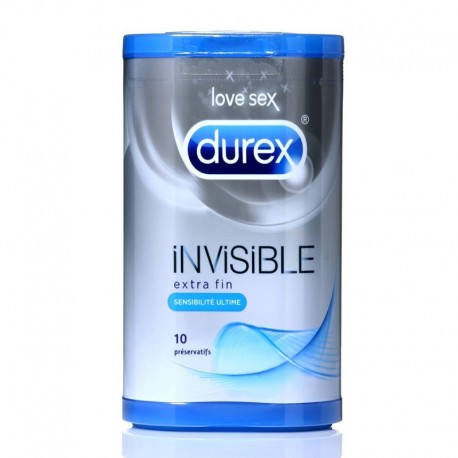 Préservatifs DUREX Invisible - Ultra fins 55microns