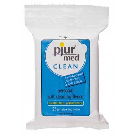 *** DISCONTINUED *** Pjur Med - 25 Lingettes désinfectantes - Sans alcool