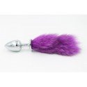 Rosebud - bijou plug anal - queue touffue en couleur