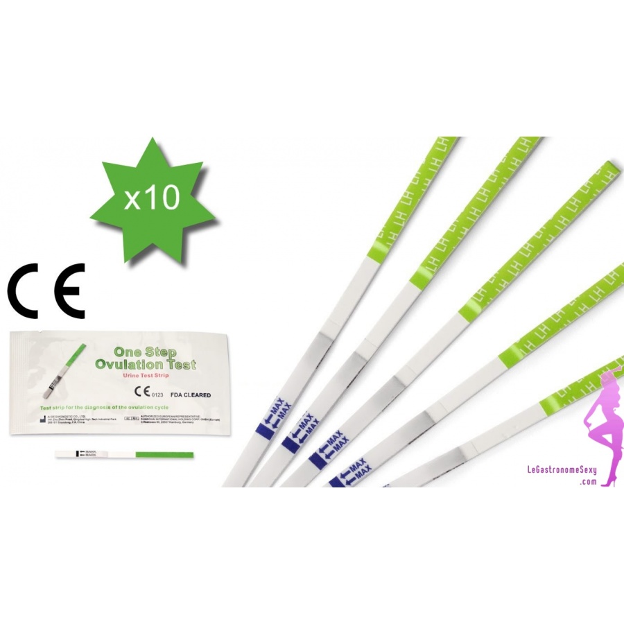 3.6€ Tests d'ovulation en bandelette pas cher 20 mIU/mL pack de 5