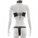 Harnais simili cuir de bondage pour femme