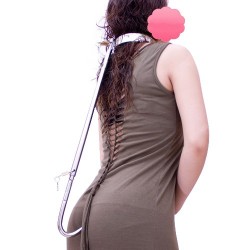 Hold the line - Collier contrainte de position avec crochet anal BDSM *** Clearance ***