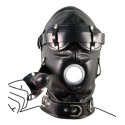 Total LockDown : Cagoule Hardcore BDSM avec GagBall
