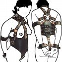 Harnais de bondage esclave - femme soumise