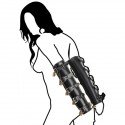 ArmBinder de Luxe - Gaine de bras en cuir cylindrique 10 cadenas
