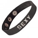 Collier ras du cou bondage en cuir : "Sexy"