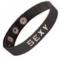 Collier ras du cou bondage en cuir : "Sexy"