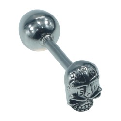Plug anal Rosebud - Tête de mort - Métal