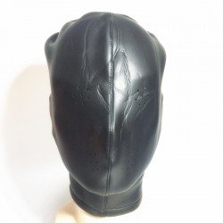 Cagoule Bondage - néoprène totalement opaque avec trous respirations Cagoule Bondage - néoprène totalement opaque avec trous respirations