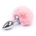 Rosebud - plug anal - Queue de lapin touffue