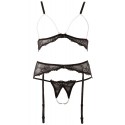 *** DISCONTINUED *** Ensemble sous-vêtements chic soutien-gorge + string ouvert à perles ***Clearance***