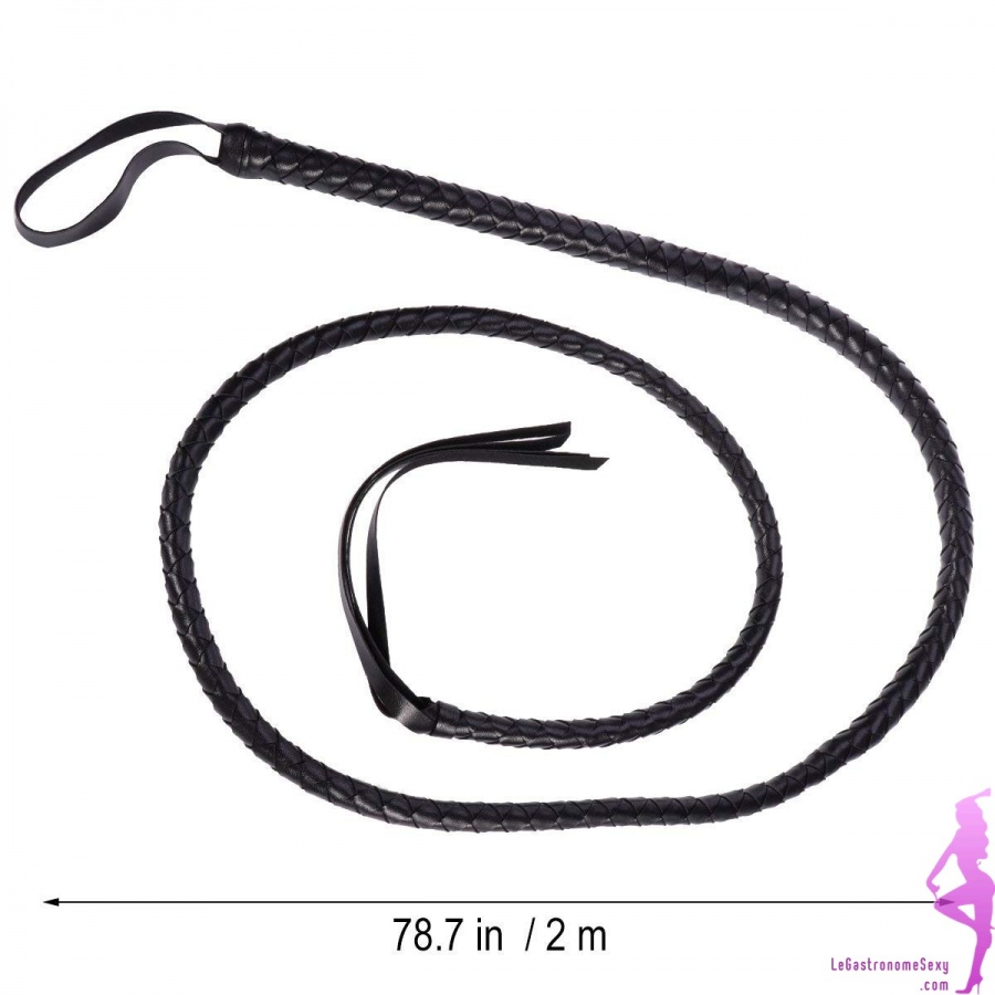 Rouge et noir 3 pieds / 0,90 mètre Le fouet serpent a des boules de