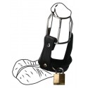 Cage de chasteté en cuir : Stallion Guard