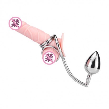 Cockring avec plug anal multi tailles