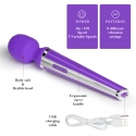 Magic Wand stimulateur clitoris - design rechargeable USB - waterproof