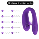 Stimulateur vaginal et aspirateur de clitoris 2 en 1