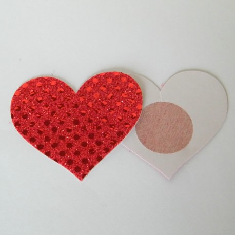 Cache-Téton - Nippies - Coeur en strass