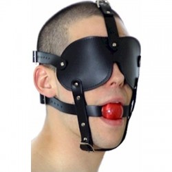 Gag Ball - Bâillon de bondage avec masque *** Clearance ***