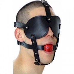 Gag Ball - Bâillon de bondage avec masque Gag Ball - Bâillon de bondage avec masque