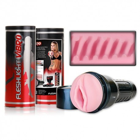 FleshLight Masturbateur Vibrant : Vibro Pink Vagina Cyclone