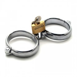 Menottes en métal de luxe avec cadenas *** Clearance ***