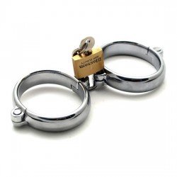 Menottes en métal de luxe avec cadenas Menottes en métal de luxe avec cadenas