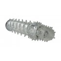 Extension de pénis en silicone perlé et texturé 
