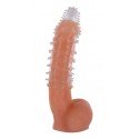 Extension de pénis en silicone perlé et texturé 