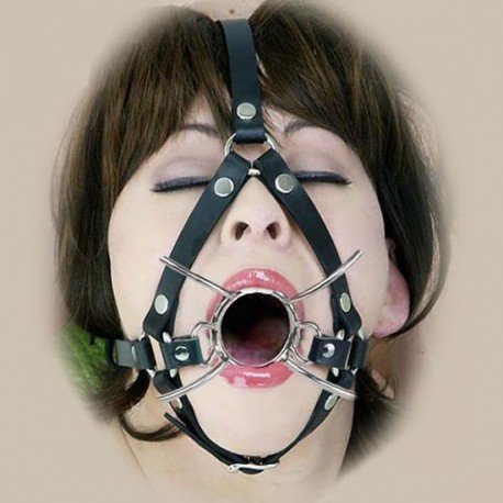 20.46€ - Harnais spider gag, bâillon bouche ouverte araignée. Pour séances  BDSM Bondage