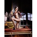 Baci : Bodystocking en résille noir complet avec manches