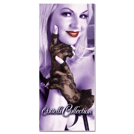 Gants en dentelle noire pour tenue sexy